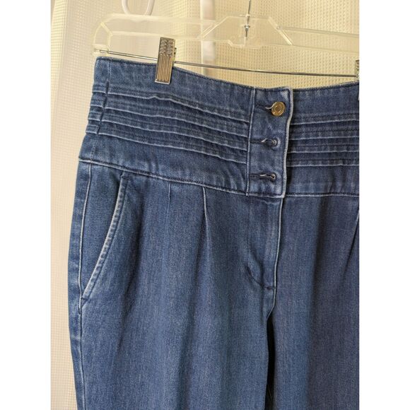 Ryegrass High Waisted Balloon Jeans Pleated Dark Wash Sz. 12 Ankle Length (N06) - Picture 3 of 8
